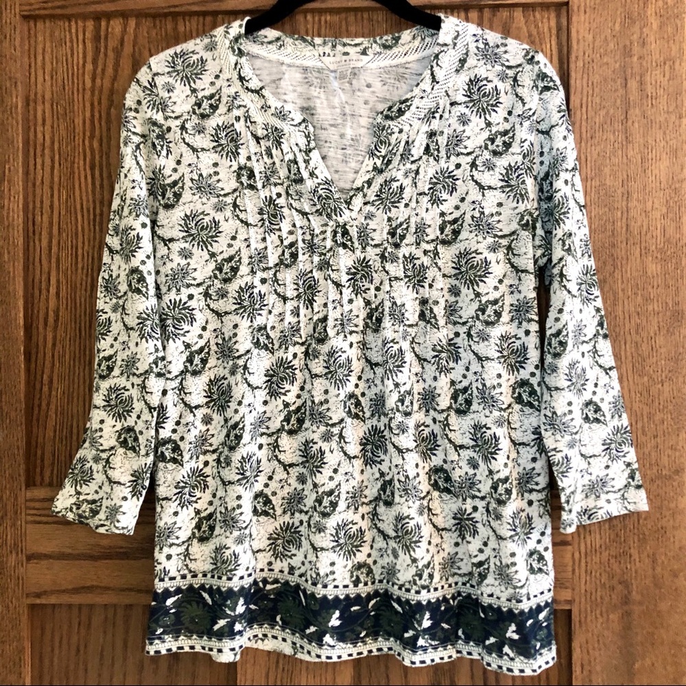 Lucky Brand 3/4 Sleeve Shirt